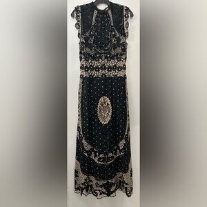 Sea New York Black and Cream Maxi Dress